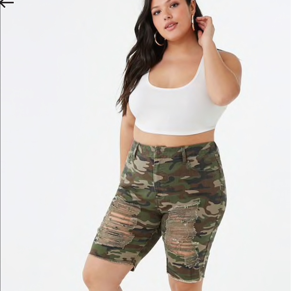 Camo Printed Bermuda Shorts